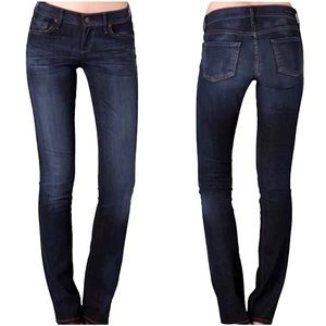 **EUC** CITIZENS OF HUMANITY “AVA” LOW RISE STRAIGHT LEG DARK WASH JEANS
